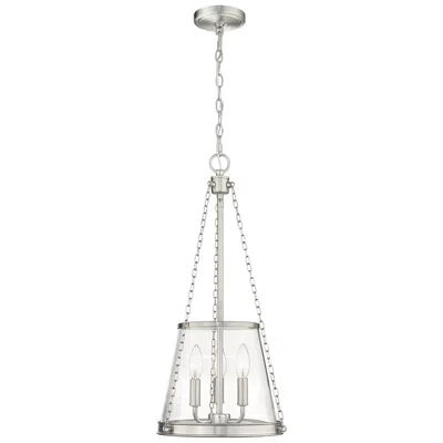 Z-lite Prescott By  Brushed Nickel 12 Inch 3 Light Pendant