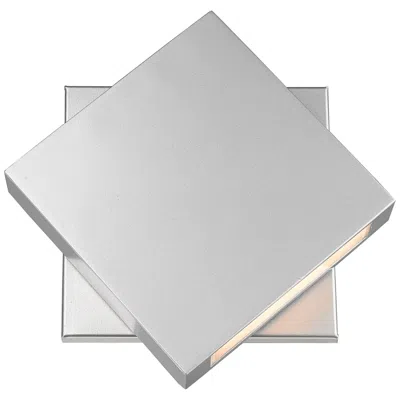 Z-lite Quadrate 11 1/4" High Silver Led Outdoor Wall Light