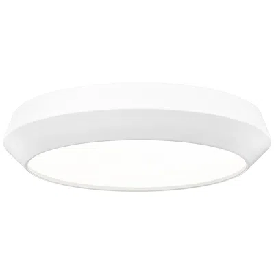 Z-lite Quasars By  16 Inch Matte White 1 Light Flush Mount