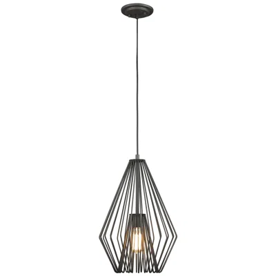 Z-lite Quintus By  Bronze 12.25 Inch 1 Light Mini Pendant