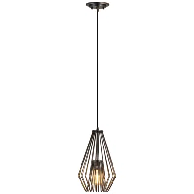 Z-lite Quintus By  Plated Bronze 9.25 Inch 1 Light Mini Pendant
