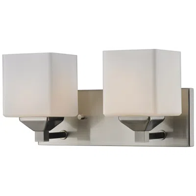 Z-lite Quube By  Brushed Nickel 13 Inch 2 Light Vanity