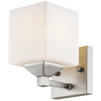 Z-lite Quube By  Brushed Nickel 4.25 Inch 1 Light Vanity