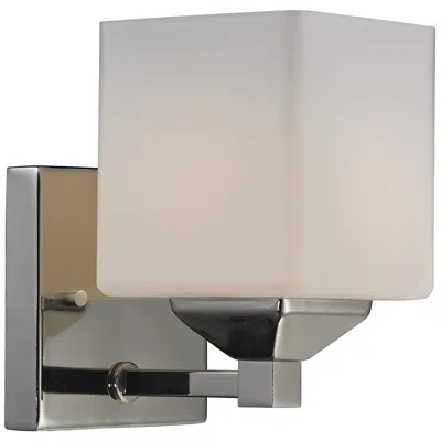 Z-lite Quube By  Chrome 1 Light Vanity