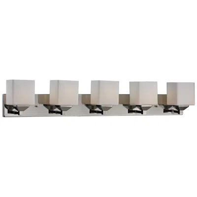 Z-lite Quube By  Chrome 5 Light Vanity