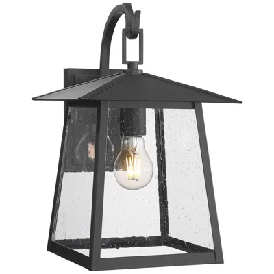 Z-lite Rainer 15" High Black Outdoor Wall Light