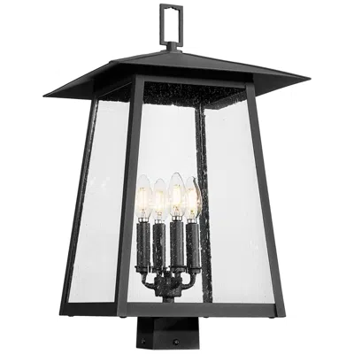 Z-lite Rainer 22 3/4" High Black 4-light Outdoor Post Light