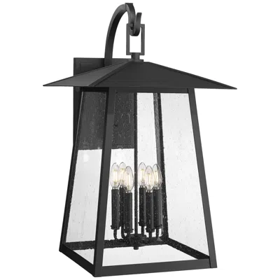 Z-lite Rainer 31" High Black 6-light Outdoor Wall Light