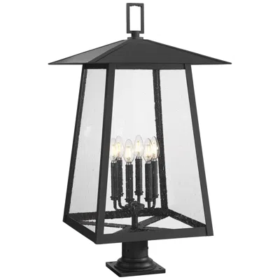 Z-lite Rainer 33 1/2" High Black 6-light Outdoor Pier Light
