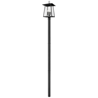 Z-lite Rainer By  Black 13.5 Inch 4 Light Outdoor Post Mounted Fixture