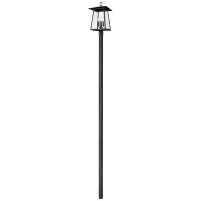 Z-lite Rainer By  Black 13.5 Inch 4 Light Outdoor Post Mounted Fixture