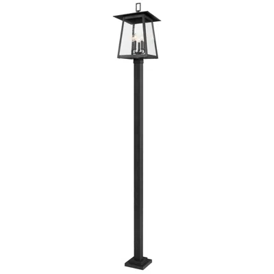 Z-lite Rainer By  Black 15.5 Inch 5 Light Outdoor Post Mounted Fixture