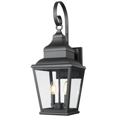 Z-lite Raphael By  Sand Black 2 Light Outdoor Wall Light