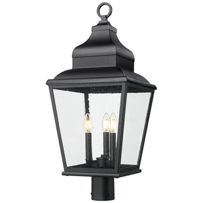 Z-lite Raphael By  Sand Black 3 Light Outdoor Post Mount Fixture