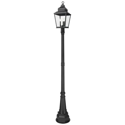 Z-lite Raphael By  Sand Black 3 Light Outdoor Post Mounted Fixture