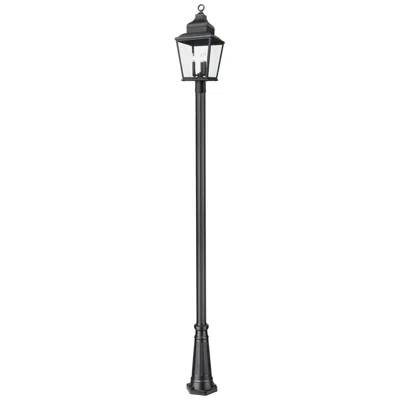 Z-lite Raphael By  Sand Black 3 Light Outdoor Post Mounted Fixture