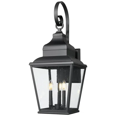 Z-lite Raphael By  Sand Black 3 Light Outdoor Wall Light