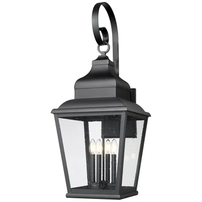 Z-lite Raphael By  Sand Black 4 Light Outdoor Wall Light