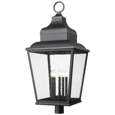 Z-lite Raphael By  Sand Black 5 Light Outdoor Post Mount Fixture