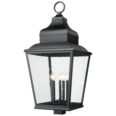 Z-lite Raphael By  Sand Black 5 Light Outdoor Post Mount Fixture
