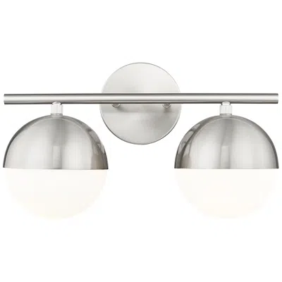 Z-lite Realm Sphere By  Brushed Nickel 7.5 Inch 2 Light Vanity