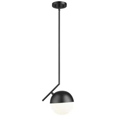 Z-lite Realm Sphere By  Matte Black 11 Inch 1 Light Pendant