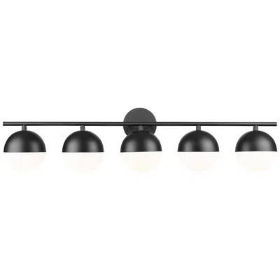 Z-lite Realm Sphere By  Matte Black 7.5 Inch 5 Light Vanity