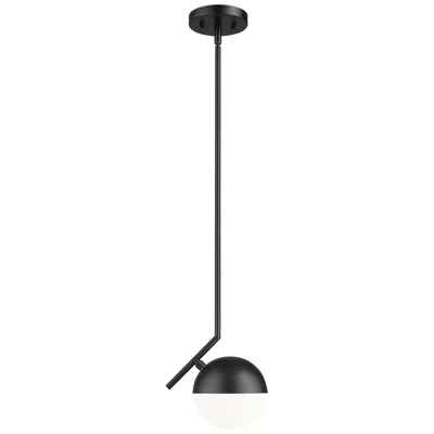 Z-lite Realm Sphere By  Matte Black 9 Inch 1 Light Pendant