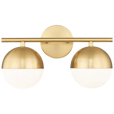 Z-lite Realm Sphere By  Modern Gold 7.5 Inch 2 Light Vanity