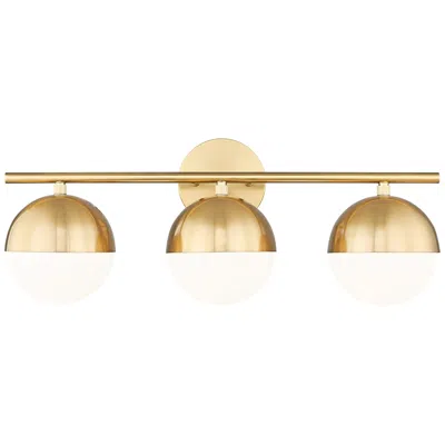 Z-lite Realm Sphere By  Modern Gold 7.5 Inch 3 Light Vanity