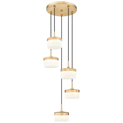 Z-lite Renaud By  15.75 Inch Modern Gold 5 Light Chandelier