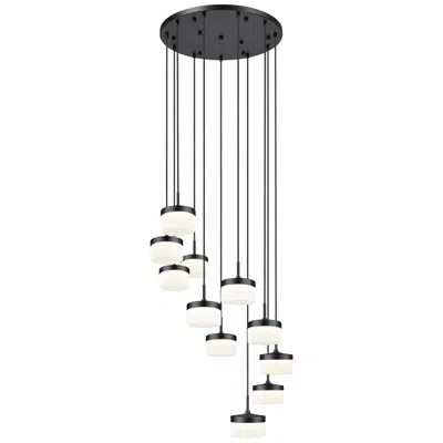 Z-lite Renaud By  28 Inch Matte Black 11 Light Chandelier