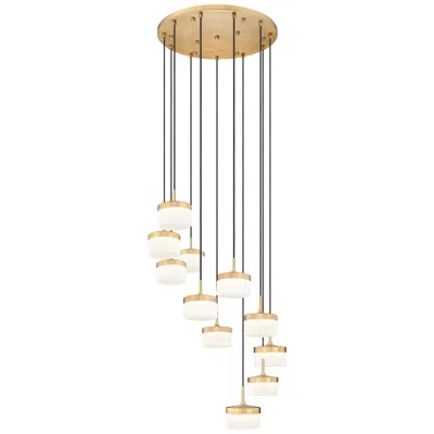 Z-lite Renaud By  28 Inch Modern Gold 11 Light Chandelier