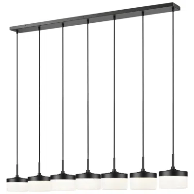 Z-lite Renaud By  58.75 Inch Matte Black 7 Light Linear Chandelier