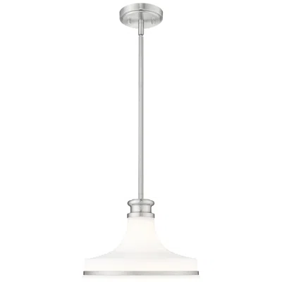 Z-lite Reznor By  12 Inch Brushed Nickel 1 Light Pendant