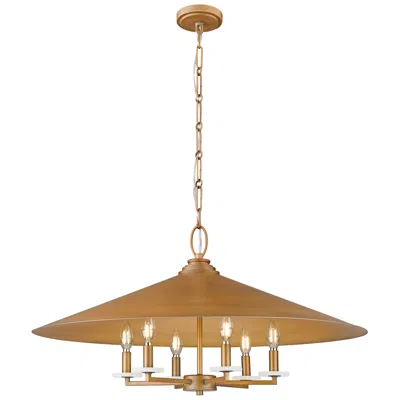 Z-lite Rialto By  Signature Gold 32 Inch 6 Light Pendant