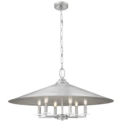 Z-lite Rialto By  Signature Pewter 32 Inch 6 Light Pendant