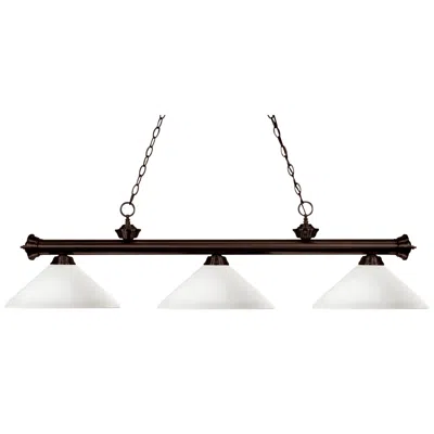 Z-lite Riviera By  Bronze 3 Light Billiard Light