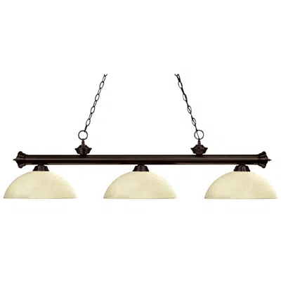 Z-lite Riviera By  Bronze 3 Light Billiard Light