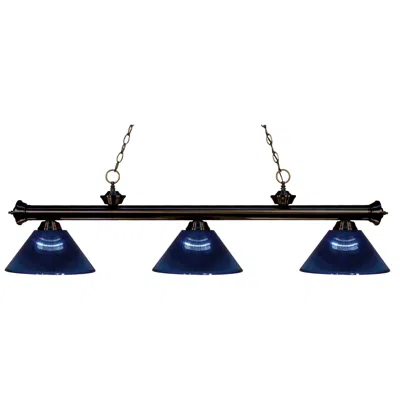 Z-lite Riviera By  Bronze 3 Light Billiard Light
