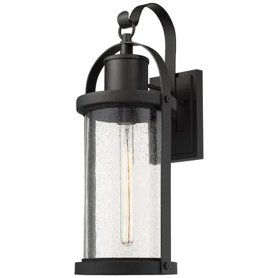 Z-lite Roundhouse 24 3/4" High Black Outdoor Wall Light