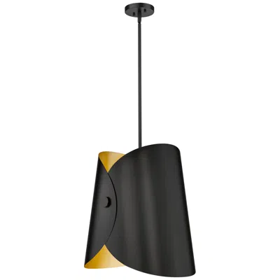 Z-lite Salone By  Matte Black 18 Inch 1 Light Pendant