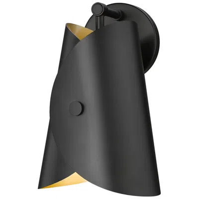 Z-lite Salone By  Matte Black 7.25 Inch 1 Light Wall Sconce