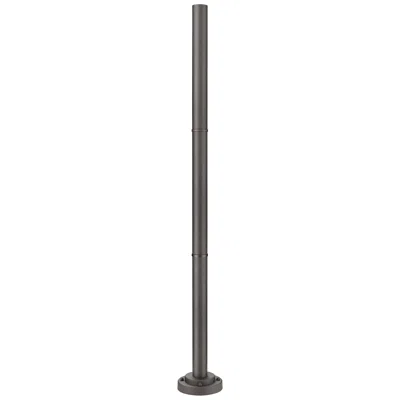 Z-lite Sama 75 1/2" High Deep Bronze Outdoor Pole With Base