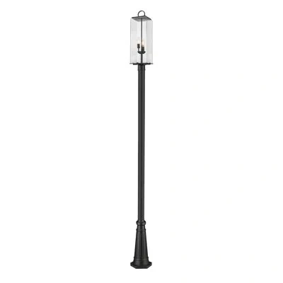 Z-lite Sana 120.5" Outdoor Floor Lamp In Black