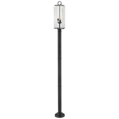 Z-lite Sana By  Black 100.25 Inch 3 Light Outdoor Post Mounted Fixture