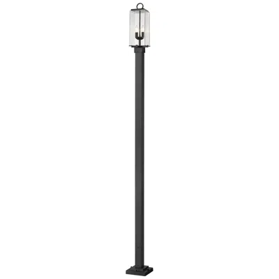 Z-lite Sana By  Black 114.25 Inch 2 Light Outdoor Post Mounted Fixture