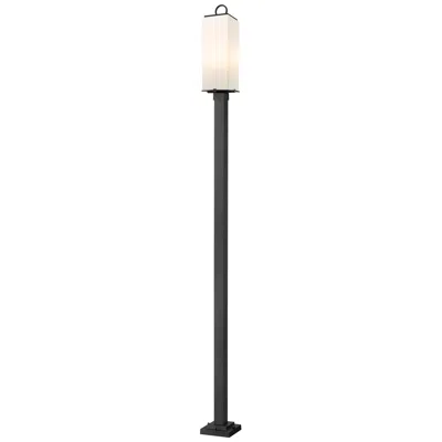 Z-lite Sana By  Black 120.25 Inch 3 Light Outdoor Post Mounted Fixture