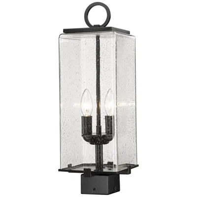 Z-lite Sana By  Black 20 Inch 2 Light Outdoor Post Mount Fixture