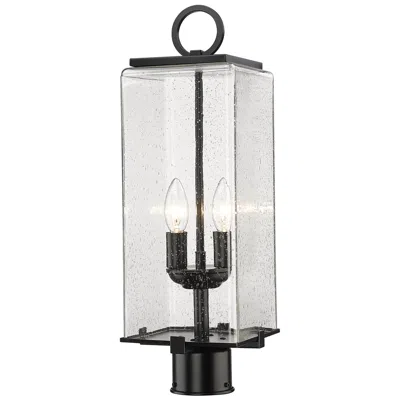Z-lite Sana By  Black 20.25 Inch 2 Light Outdoor Post Mount Fixture
